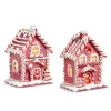 Raz Imports Raz 9" Pink Gingerbread House Christmas Decoration 4416330 Hot