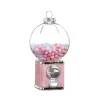 Raz Imports Raz 5" Pink Gumball Machine Glass Christmas Ornament 4424577 New