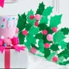 Raz Imports Raz 27" Pink Holly Felt Spray Christmas Tree Accessory F4516722 Outlet