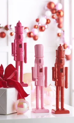 Raz Imports Raz 18" Pink or Red Christmas Nutcracker Figure 4422907 Best