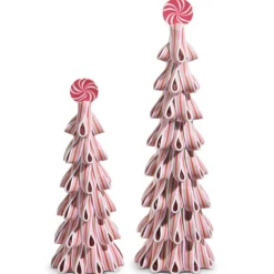 Raz Imports Raz 18" Pink Ribbon Trees Christmas Decoration 4519155 Clearance