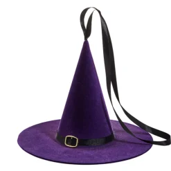 Raz Imports Raz 10" Purple Flocked Witch Hat Halloween Ornament Decoration 4540850 Hot