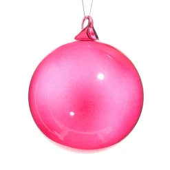 Raz Imports Raz 4" Raspberry Pink Blown Glass Ball Christmas Ornament 4523099 Hot