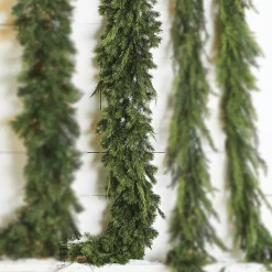 Raz Imports Raz 9' Real Feel Green Mixed Cedar and Pine Christmas Garland G4152043 Online