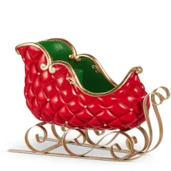 Raz Imports Raz 14" Red and Green Sleigh Christmas Decoration 4512220 Sale
