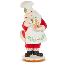Raz Imports Raz 15" Red Gingerbread House Santa Christmas Figure 4510371 Outlet