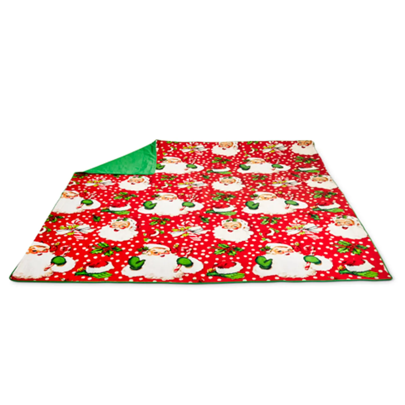 Raz Imports Raz 56" Red Retro Santa Christmas Tablecloth 4419353 New
