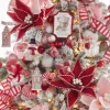 Raz Imports Raz 23" Red Velvet Poinsettia Christmas Tree Pick F4341730 Clearance