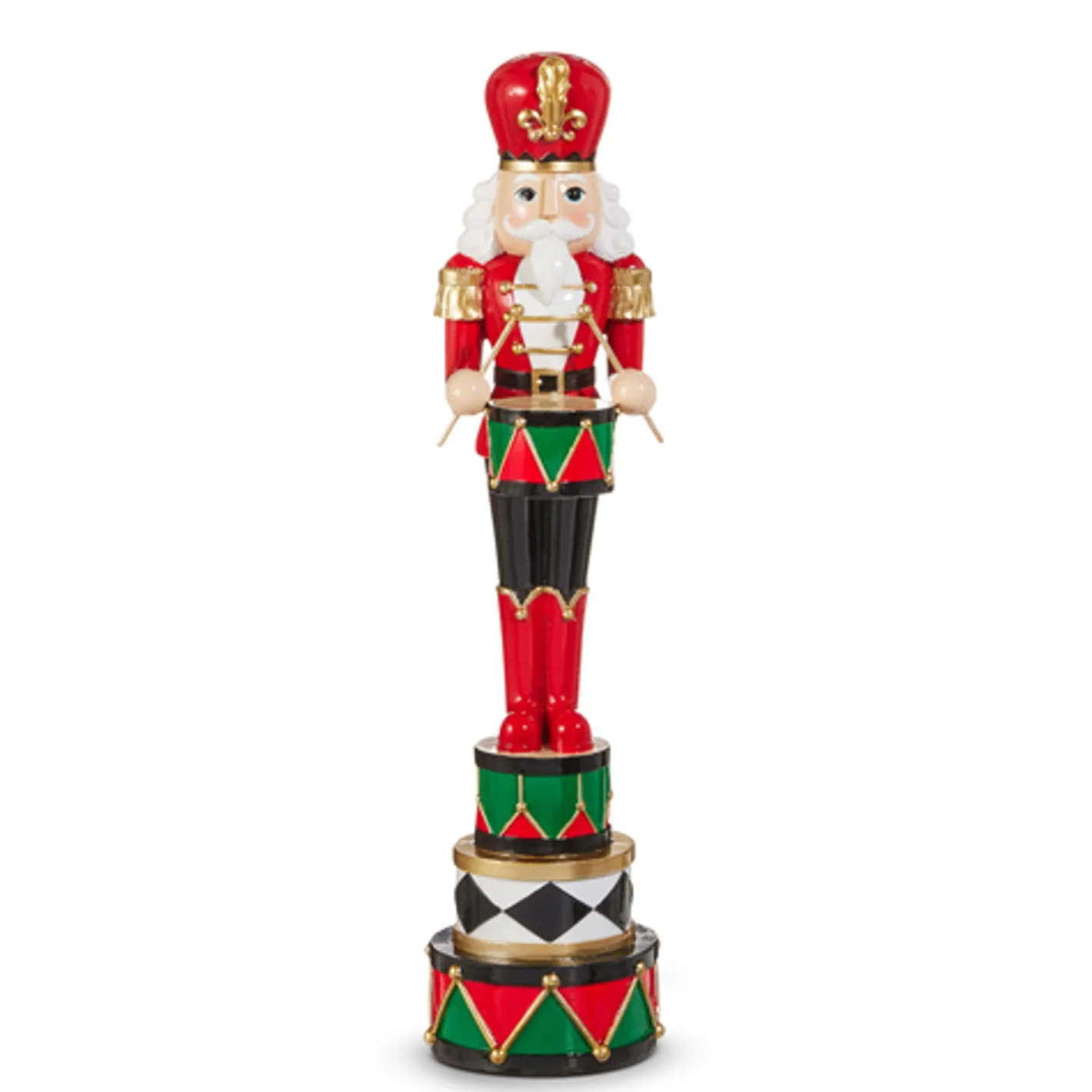Raz Imports Raz 18" Red, White, and Green Nutcracker Christmas Figure 4512262 Hot