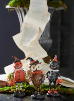 Raz Imports Raz 8" Retro Halloween Party Friends Figures Decoration Set of 3 4412117 New