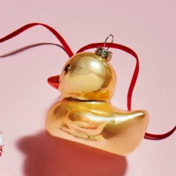 Raz Imports Raz 3.5" Rubber Duck Glass Christmas Ornament 4524865 Discount