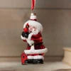 Raz Imports Raz 4" Santa Holding Cardinal Glass Christmas Ornament 4524940 Outlet