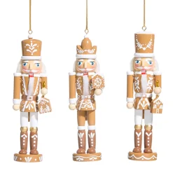 Raz Imports Raz 6" Set of 3 Gingerbread Nutcracker Christmas Ornament 4533313 Online