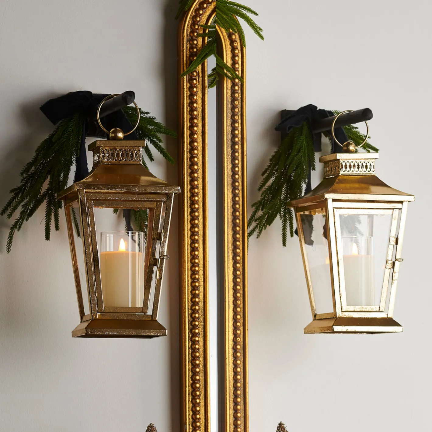 Raz Imports Raz 18" Set of 2 Gold Lanterns Christmas Decoration 4517015 Best