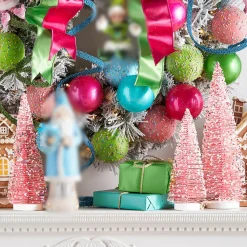 Raz Imports Raz 15" Set of 3 Pink Bottle Brush Trees with Sprinkles Christmas Decoration 4519139 Best