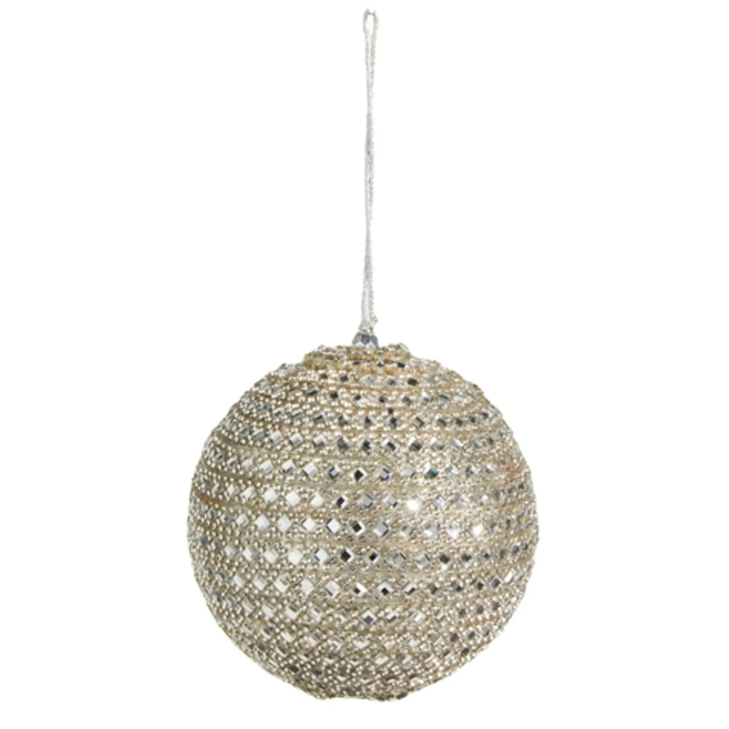 Raz Imports Raz 4" Silver Jeweled Christmas Ball Ornament 4327314 Best