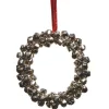 Raz Imports Raz 5" Silver Mini Bell Wreath Christmas Ornament 4506759 Sale