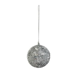 Raz Imports Raz 2.25" Silver Rhinestone Ball Christmas Ornament 4403625 Best