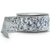 Raz Imports Raz 2.5" Silver Sequined Wired Christmas Ribbon R4371760 Sale