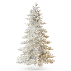 Raz Imports Raz 7.5' Silver Tinsel LED Lighted Christmas Tree T4509650 Clearance