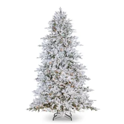 Raz Imports Raz 7.5' Snake Light Flocked Silverado Fir Christmas Tree T4152003 Online
