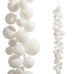Raz Imports Raz 4' Snow Ball Christmas Garland G4432719