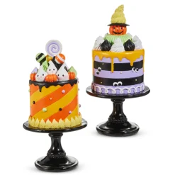 Raz Imports Raz 12" Spooky Cake Halloween Decoration 4510317 New