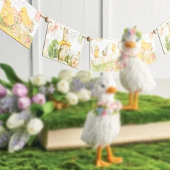 Raz Imports Raz 3.5' Storybook Easter Postcard Garland G4216046 New