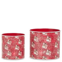 Raz Imports Raz 6.5" The Magic of Christmas Snow Couple Buckets Christmas Decor 4559217