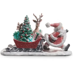 Raz Imports Raz 10" The Magic Of Christmas Santa and Sleigh Christmas Figure 4519047 Discount