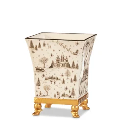 Raz Imports Raz 7" Through the Woods Cache Pot Christmas Decoration 4510469