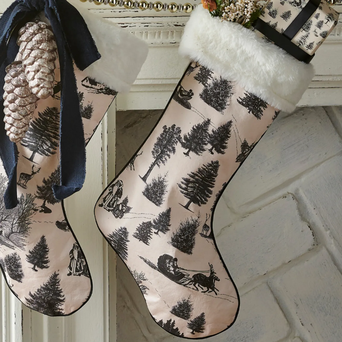 Raz Imports Raz 19.5" Through The Woods Stocking Christmas Tree Stocking 4520947 Outlet