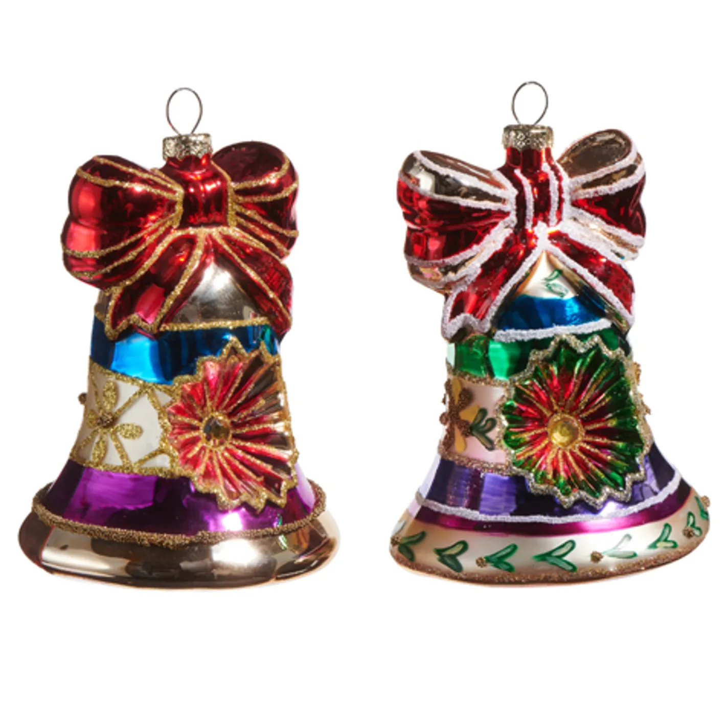 Raz Imports Raz 4.5" Vintage Bell Glass Christmas Ornament 4524896 Online