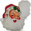 Raz Imports Raz 15" Vintage Inspired Santa Face Cut Out Christmas Pillow 4419355 Online