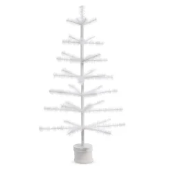 Raz Imports Raz 36" White Feather Christmas or Easter Tree 4416056 New