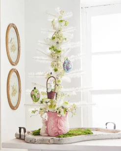 Raz Imports Raz 36" White Feather Christmas or Easter Tree 4416056 New