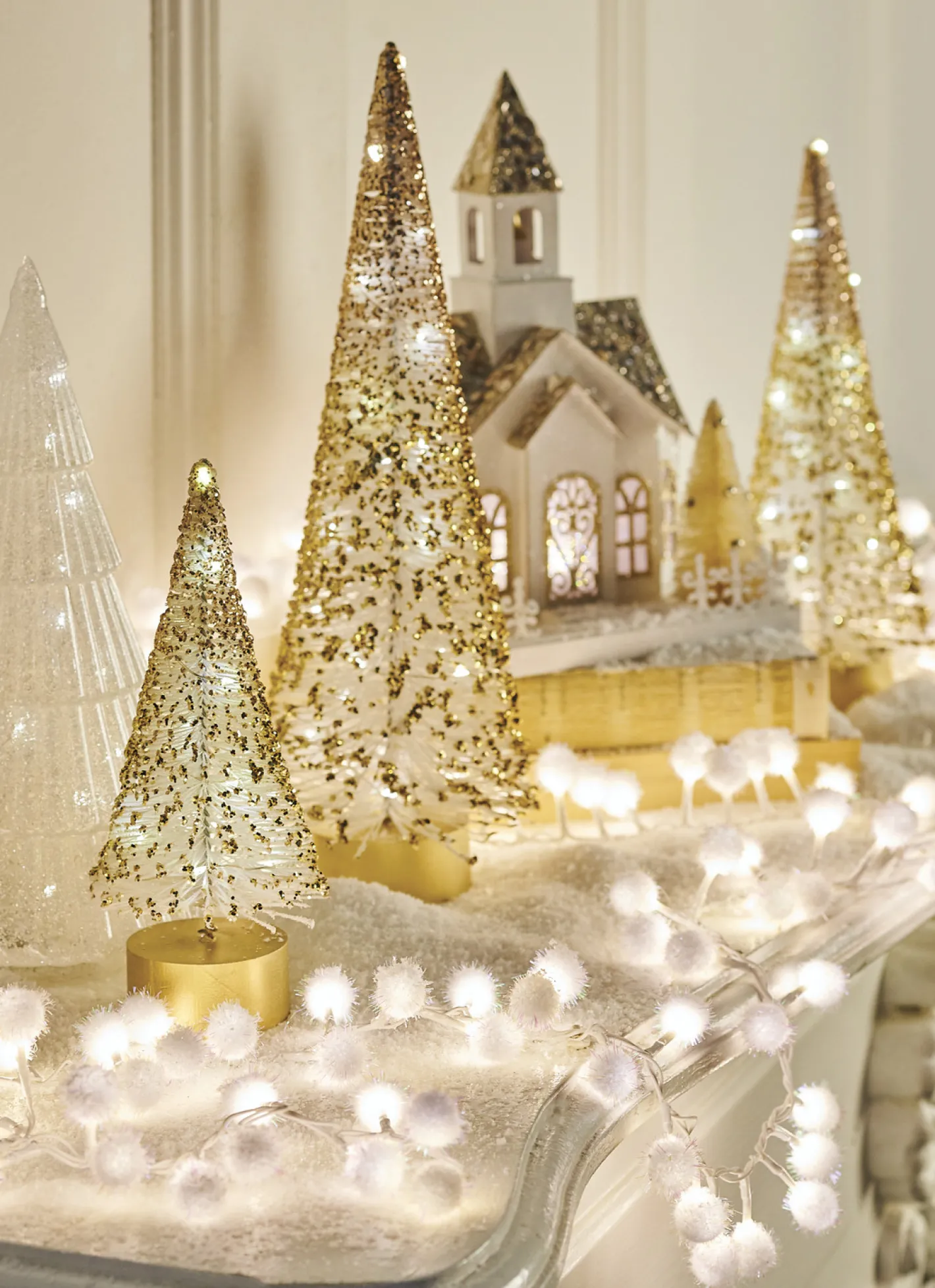 Raz Imports Raz 8' White Snowball LED Snake Light Christmas Lights L4037022 Sale