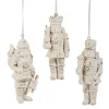 Raz Imports Raz 5.5" Whitewash Nutcracker Christmas Ornament Set of 3 4512190 Sale