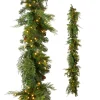 Raz Imports Raz 6.5' x 14" Pre-Lit Blue Ridge Mountain Pine Real Feel Christmas Garland G4409589 Online