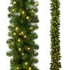 Raz Imports Raz 9' x 12" Pre-Lit Oregon Fir Christmas Garland G4409581 Clearance