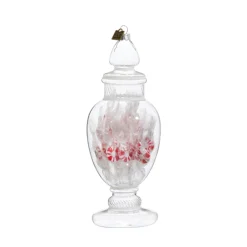 Raz Imports Raz Eric Cortina 8.25" Large Peppermint Candy Jar Glass Christmas 4453127 Discount