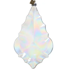 Raz Imports Raz Eric Cortina 6.75" or 8" Iridescent Grand Crystal Drop or Point Glass Christmas Ornament Best