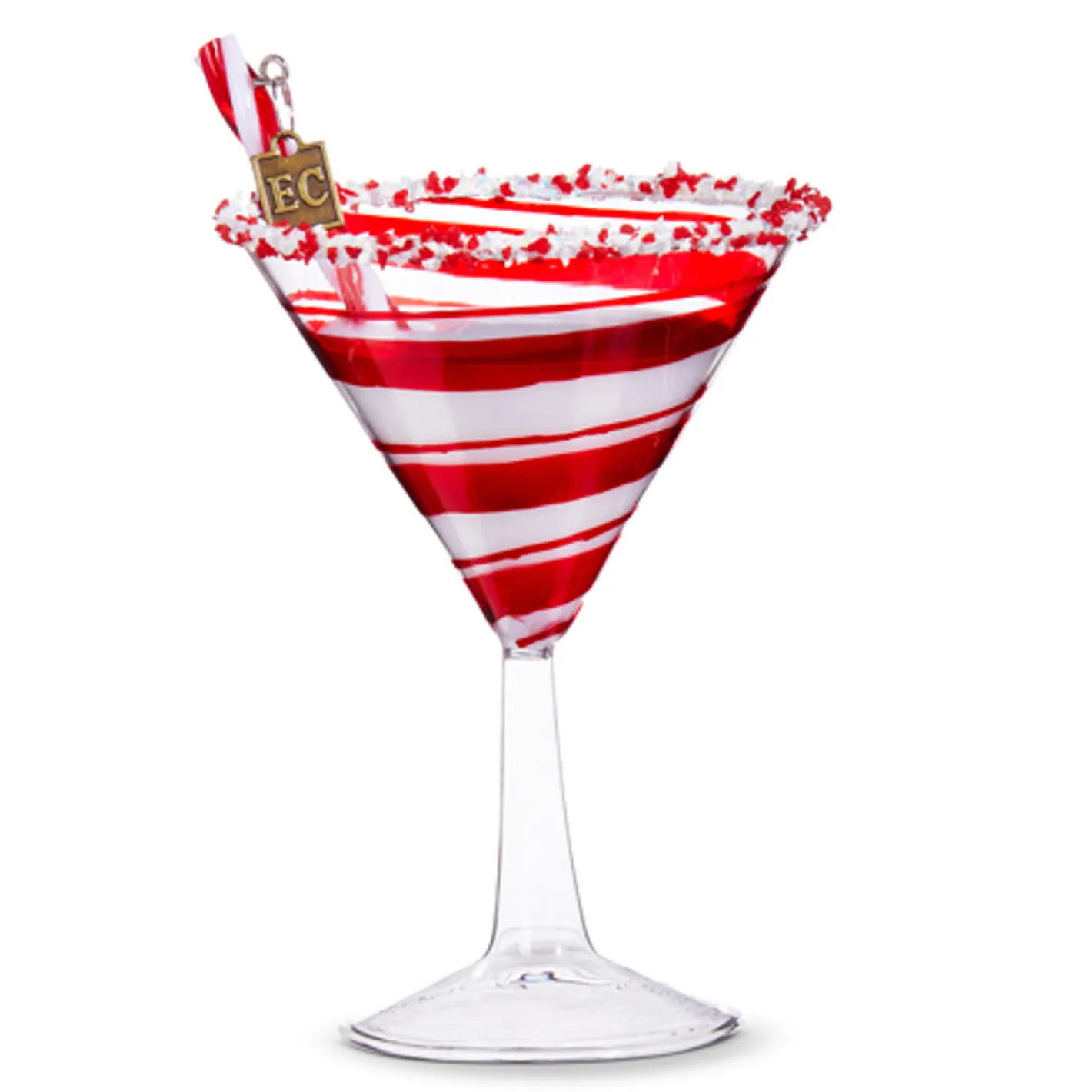 Raz Imports Raz Eric Cortina 6" Peppermint Cocktail Glass Christmas Ornament 4353119 Online