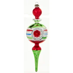 Raz Imports Raz Eric Cortina Vintage Finial Reflector Glass Christmas Ornament 4220231 Outlet