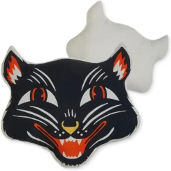 Raz Imports Raz Jack O Lantern Pumpkin or Scaredy Cat Cut Out Halloween Pillow Discount