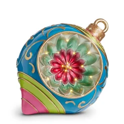 Raz Imports Raz Large Retro Reflector Ornament Lighted Christmas Decoration Sale