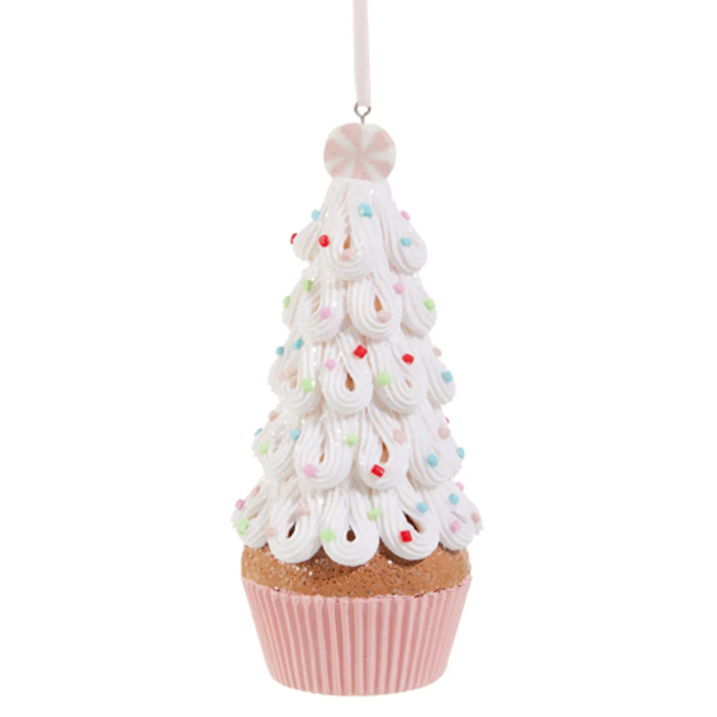 Raz Imports Raz 6.25"Multicolor Sprinkle Tree Cupcake Christmas Ornament 4516447 Clearance