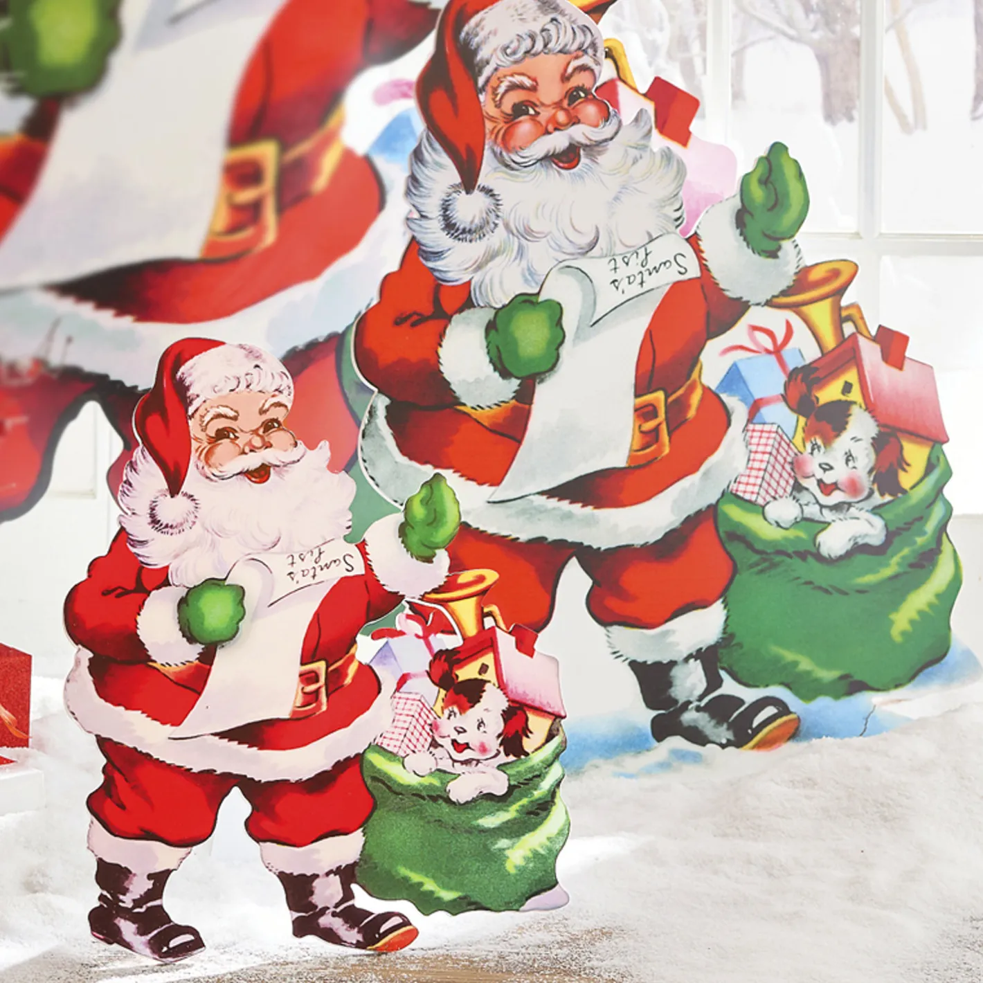 Raz Imports Raz 24"or 3' Santa with List Cut Out Christmas Decoration Best