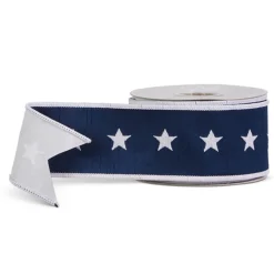 Raz Imports Raz Red Gingham Or Blue Starred Patriotic Wired Ribbon Online