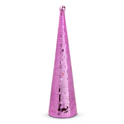 Raz Imports Raz Silver or Pink Disco Ball Cone Christmas Tree Online
